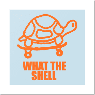 Funny Turtle T-shirt, What the Shell Shirt, Women Men Ladies Kids Baby, Gag Tshirt, Gift for Him Her, Mothers Day Posters and Art